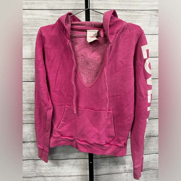 PINK Deep V Hoodie - Picture 2 of 3